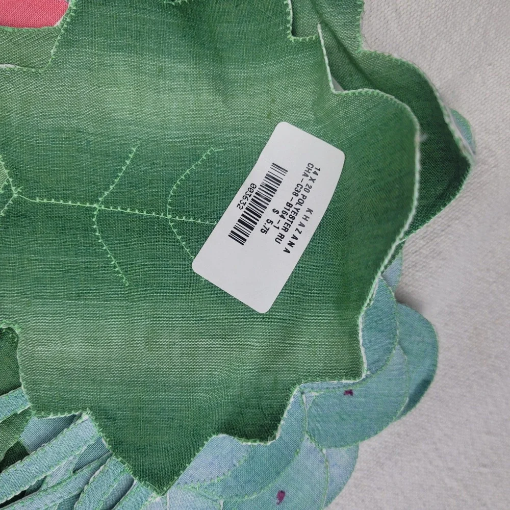8 Khazana Grape‎ Clusters Cutout Placemats Green Pink Blue Polyester NEW